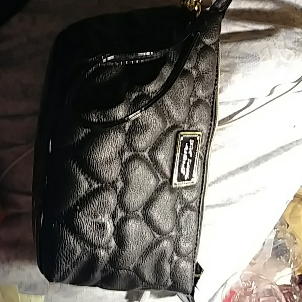 Betsey Johnson heart pouch